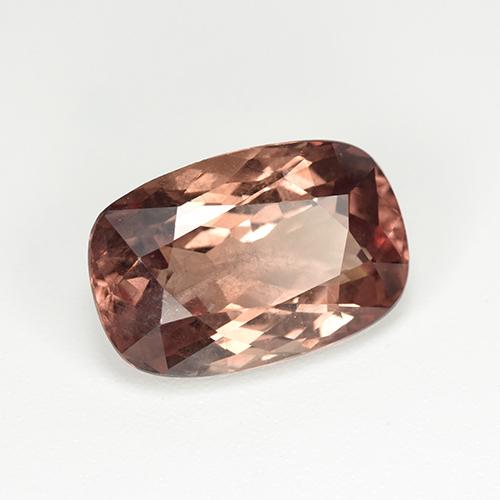 Malaya Garnet Marrom Quente Natural 6.87ct, Almofada cortada, VS