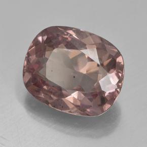 Granada malaia rosa natural 4,50ct, almofada cortada, VS