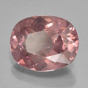 Granada malaia rosa natural 3,77ct, almofada cortada, VS