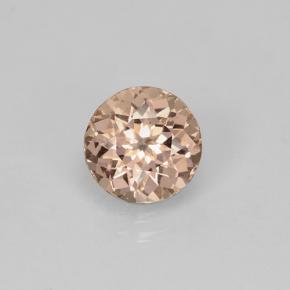 Granada malaia amarelo natural 1,44ct, corte redondo, VS