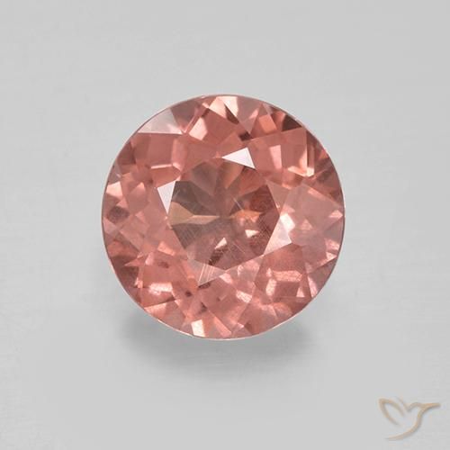 Malaya Garnet rosa médio Natural 1.63ct, Corte Redondo, VS