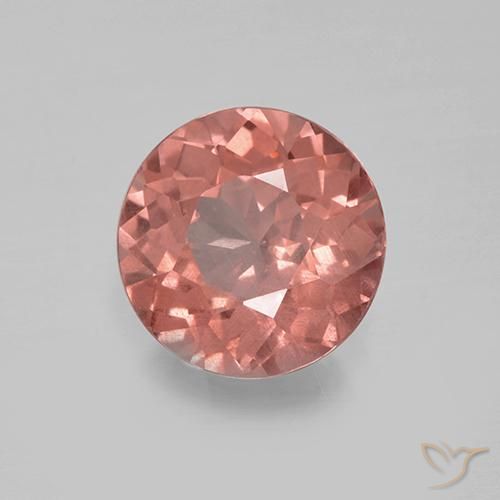 Malaya Garnet rosa médio Natural 1.63ct, Corte Redondo, VS