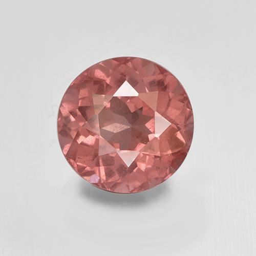 Granada malaia rosa natural 1,91ct, corte redondo, VS