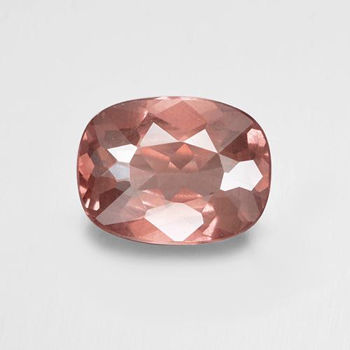 Granada malaia rosa natural 1,35ct, almofada cortada, VS