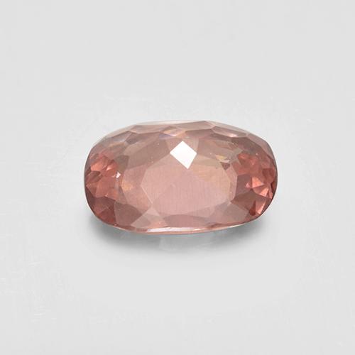 Granada malaia rosa natural 1,35ct, almofada cortada, VS