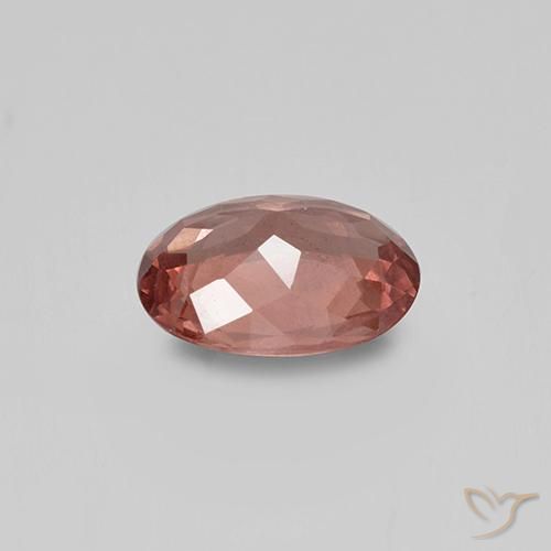 Granada malaia rosa natural 1,32ct, corte oval, VS