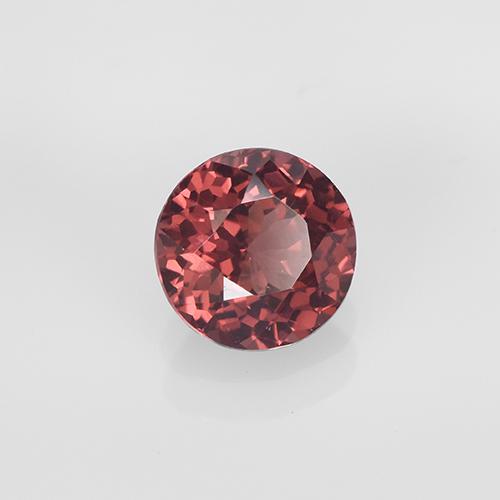 Granada malaia rosa natural 1,11ct, corte redondo, VVS-VS