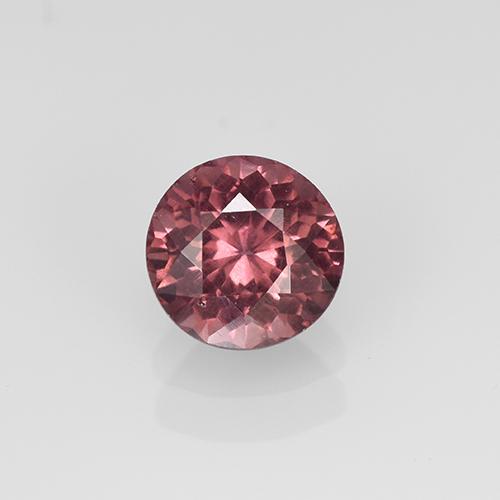 Granada malaia vermelho natural 1,11ct, corte redondo, VS