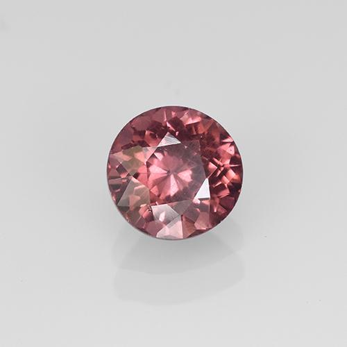 Granada malaia vermelho natural 1,11ct, corte redondo, VS