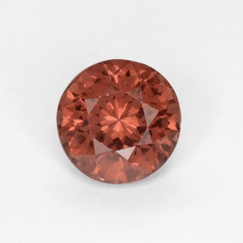 Malaya Garnet vermelho quente Natural 1.18ct, Corte Redondo, VS