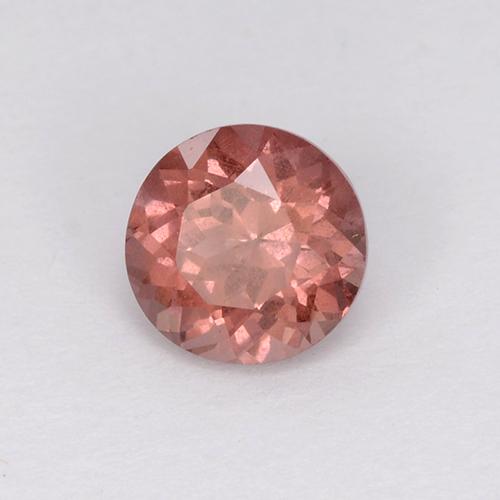 Granada malaia rosa natural 0,75ct, corte redondo, VS