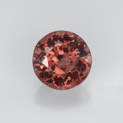 Granada malaia laranja natural 0,94ct, corte redondo, VVS-VS