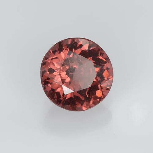 Granada malaia laranja natural 0,94ct, corte redondo, VVS-VS