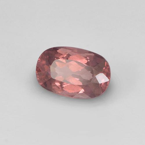 Granada malaia rosa natural 0,76ct, almofada cortada, VS