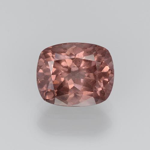 Granada malaia rosa natural 0,89ct, almofada cortada, VS