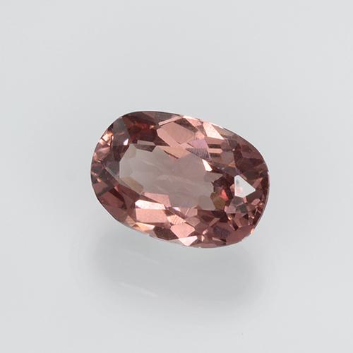 Granada malaia rosa natural 0,64ct, corte oval, VS