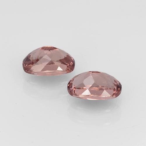Pedras preciosas de granada malaia rosa natural de 1,36 ct, almofada cortada, VVS-VS