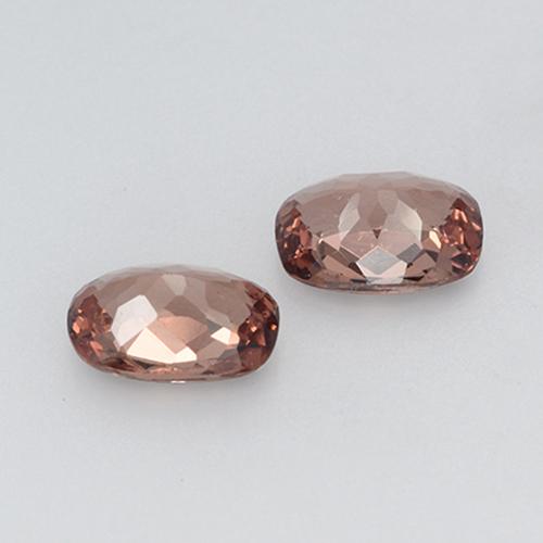 Pedras preciosas de granada malaia laranja natural de 1,24 ct, almofada cortada, VVS-VS