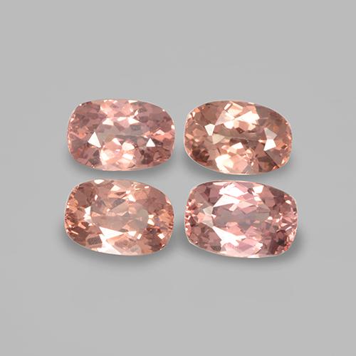 Pedras preciosas de granada malaia rosa natural de 2,64 ct, almofada cortada, VVS-VS