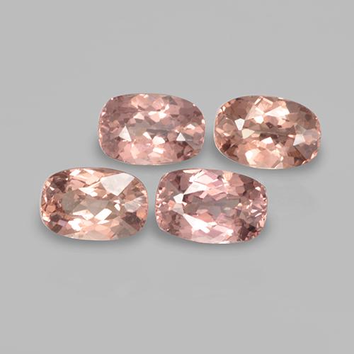 Pedras preciosas de granada malaia rosa natural de 2,64 ct, almofada cortada, VVS-VS