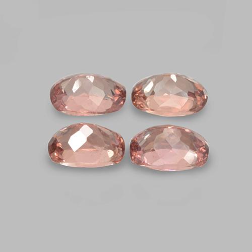 Pedras preciosas de granada malaia rosa natural de 2,64 ct, almofada cortada, VVS-VS