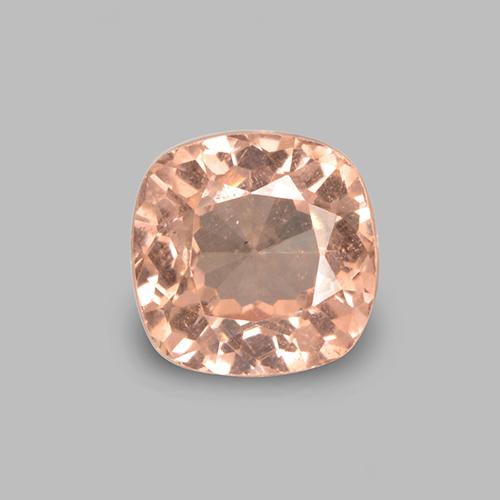 Granada malaia rosa natural 0,49ct, almofada cortada, VS