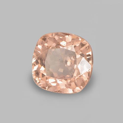 Granada malaia rosa natural 0,49ct, almofada cortada, VS