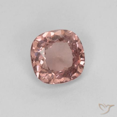 Granada malaia rosa natural 0,58ct, almofada cortada, VS