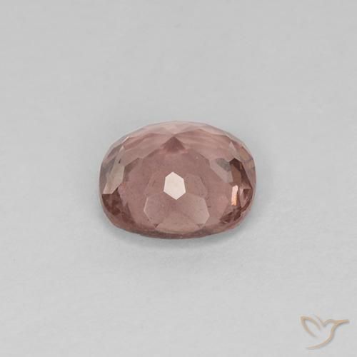 Granada malaia rosa natural 0,58ct, almofada cortada, VS
