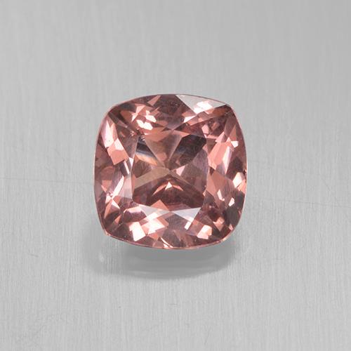 Granada malaia rosa natural 0,51ct, almofada cortada, VS