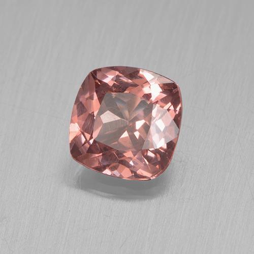 Granada malaia rosa natural 0,51ct, almofada cortada, VS