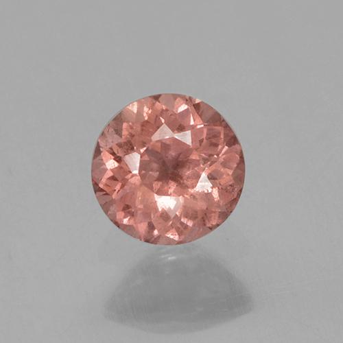 Granada malaia rosa natural 0,40ct, corte redondo, VS