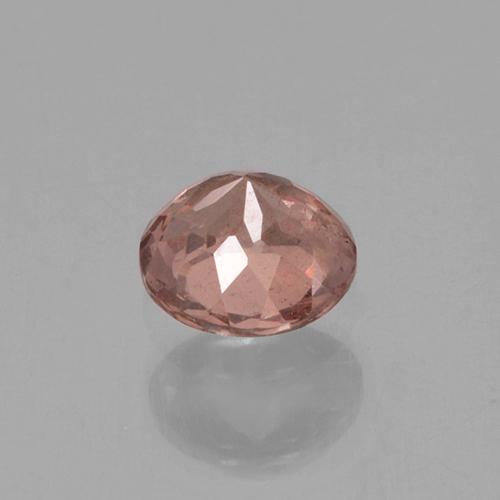 Granada malaia rosa natural 0,40ct, corte redondo, VS