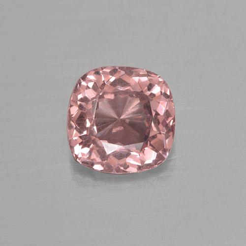 Granada malaia rosa natural 0,56ct, almofada cortada, VS