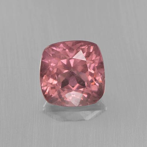 Granada malaia rosa natural 0,59ct, almofada cortada, VS