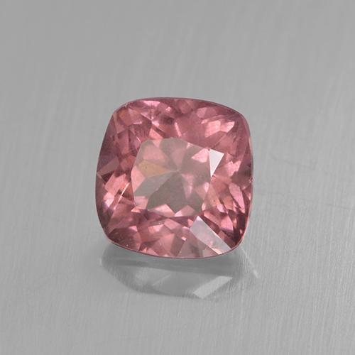 Granada malaia rosa natural 0,59ct, almofada cortada, VS