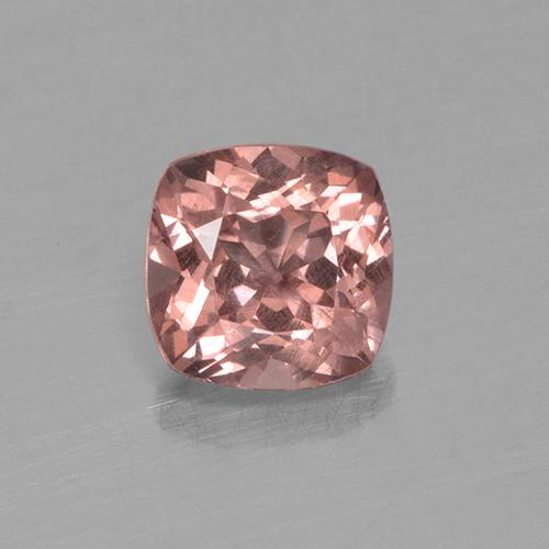 Malaya Garnet rosa médio Natural 0.59ct, Almofada cortada, VS
