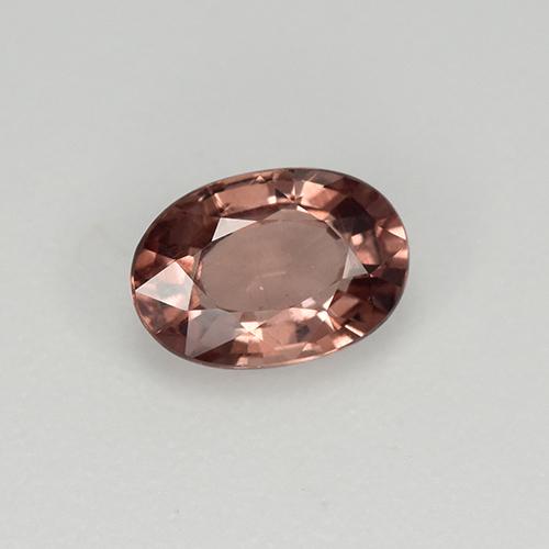 Granada malaia rosa natural 0,68ct, corte oval, VS