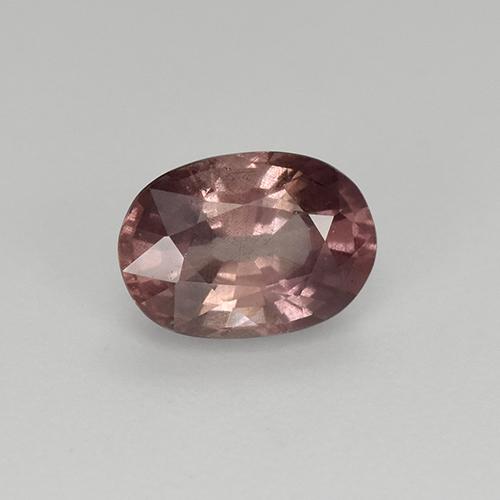 Granada malaia rosa natural 1,02ct, corte oval, VS-SI
