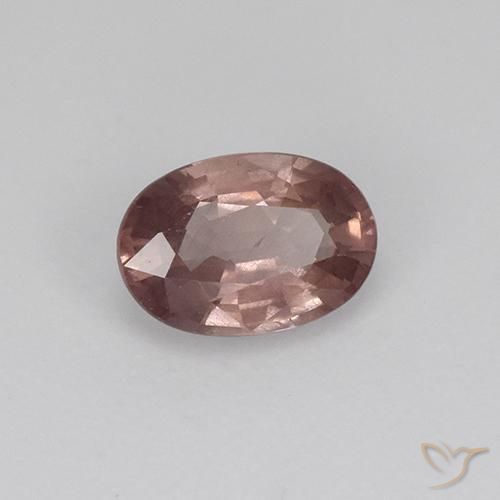 Granada malaia rosa natural 0,58ct, corte oval, VS-SI