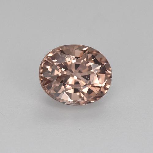 Granada malaia laranja natural 0,59ct, corte oval, VVS-VS