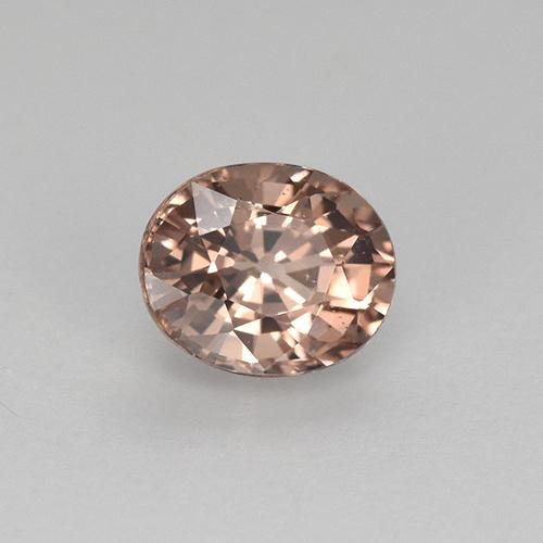Granada malaia laranja natural 0,59ct, corte oval, VVS-VS