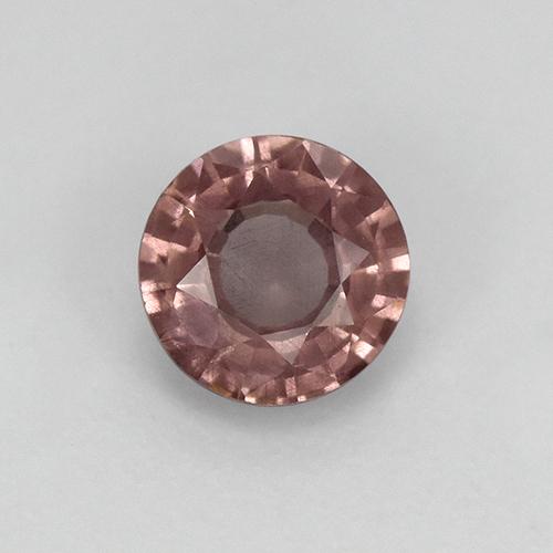 Granada malaia rosa natural 0,82ct, corte redondo, VS