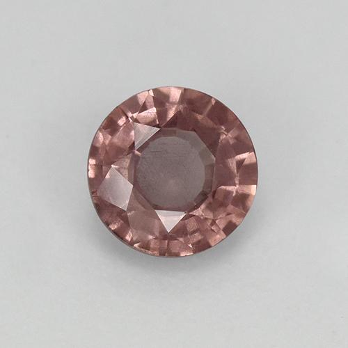 Granada malaia rosa natural 0,82ct, corte redondo, VS