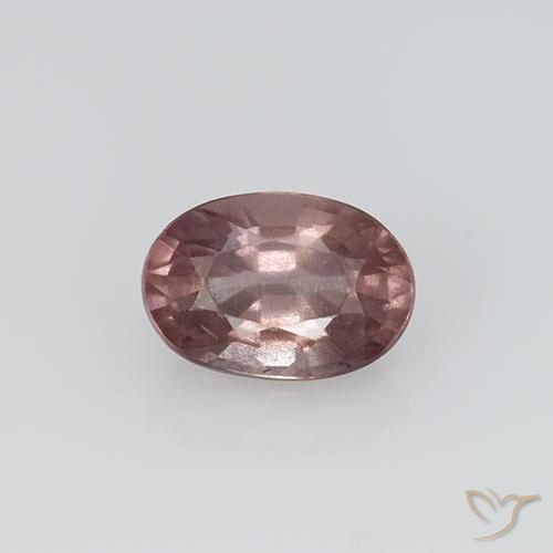 Granada malaia rosa natural 0,73ct, corte oval, VS