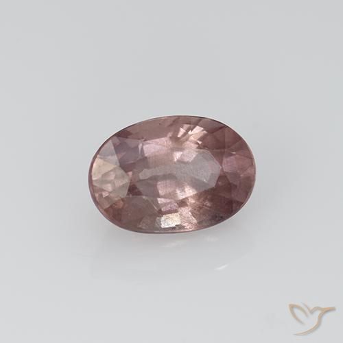 Granada malaia rosa natural 0,73ct, corte oval, VS