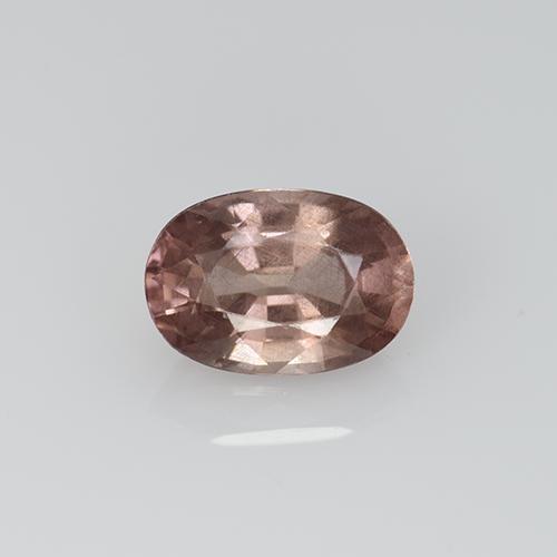 Granada malaia rosa natural 0,61ct, corte oval, VS