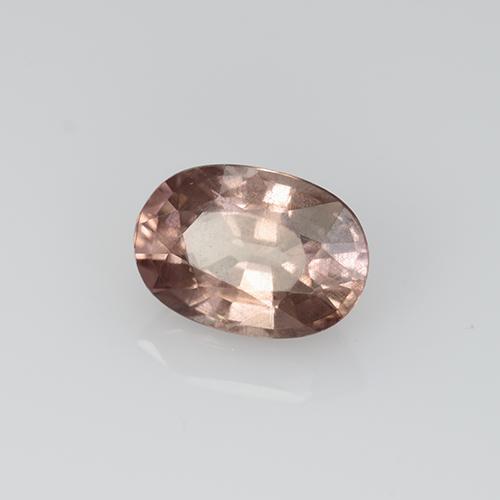 Granada malaia rosa natural 0,61ct, corte oval, VS