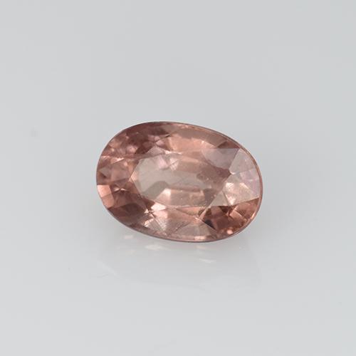 Granada malaia rosa natural 0,79ct, corte oval, VS