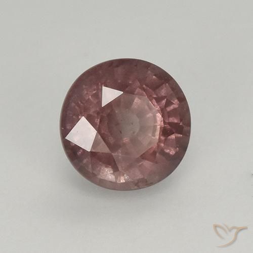 Malaya Garnet Vermelho acinzentado Natural 0.96ct, Redondo, VS